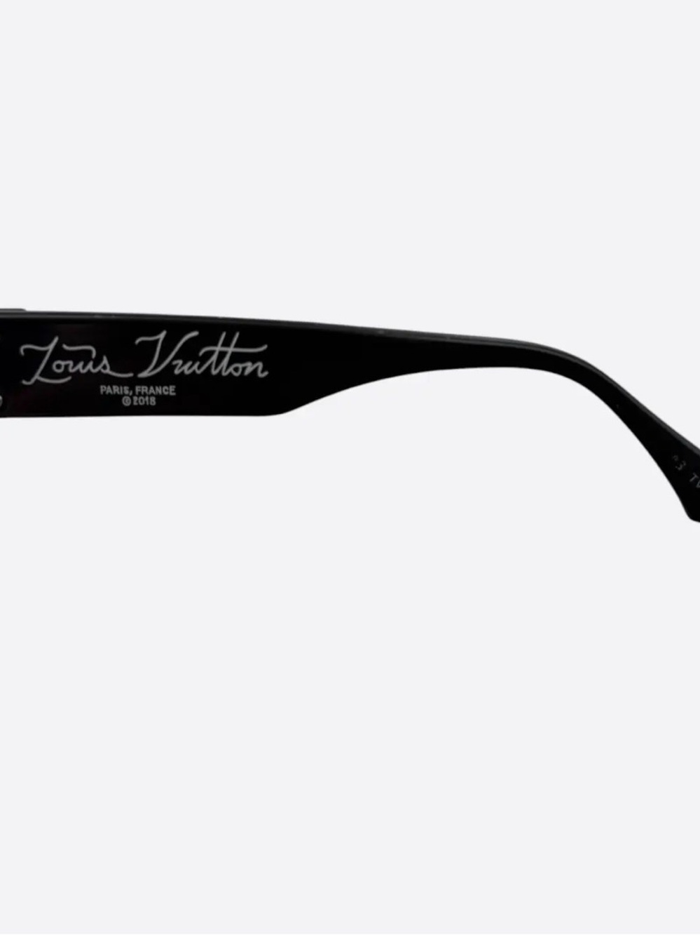 Louis Vuitton Black Sunglasses Temple Arm with Logo